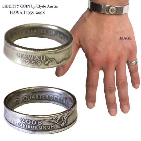 LIBERTY COIN JEWELRY Clyde Austin NEWYORK ニューヨーク柄のコインから製作されたリング