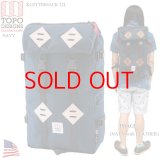 ★完売 TOPO DESIGNS トポデザイン アメリカ製 1000デニールコーデュラナイロン パッククロスナイロンを採用した　質実剛健な　バックパック 【KLETTERSACK 22L】【クレッターサック 22リッター】　【ネイビー】　ビギン掲載品　MADE IN USA　topo designs