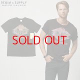 ★完売 セール デニム&サプライbyラルフローレン 100%本物保証 WORLDTOUR 67 ロックプリント ブリーチ加工 メンズTシャツ USA直営店買い付け品 DENIM & SUPPLY by Ralph Lauren