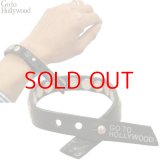 ★半額セール デニム＆ダンガリー姉妹ブランド GOTO HOLLYWOOD G2h  スタッズ レザーブレスレット 【ブラック】 ラギッドな逸品です！ DD FITH 姉妹ブランド