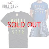 ★完売 ホリスター セール 100%本物保証 アバクロ兄弟ブランド HOLLISTERロゴ立体ツイルデコレーション SURF CLASSIC刺繍 メンズ半袖Tシャツ 杢調ダークネイビー（カラー番号023）　HOLLISTER　USA直営店買い付け正規品 品番323-243-1218-023