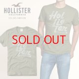 ★完売 ホリスター セール 100%本物保証 アバクロ兄弟ブランド Hollister BOARDSロゴラバープリント メンズ半袖Tシャツ アーミーグリーン （カラー番号030）　HOLLISTER　USA直営店買い付け正規品 品番323-243-1409-030