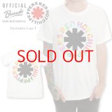 ★完売 レッド ホット チリ ペッパーズ RED HOT CHILI PEPPERS レッチリ公式  BRAVADOオフィシャル サイケデリック ロゴ プリントTシャツ 【ホワイト】  Amplified（アンプリファイド）でも採用デザイン フェス イベント ファッションコーデに欠かせないバンドTシャツ