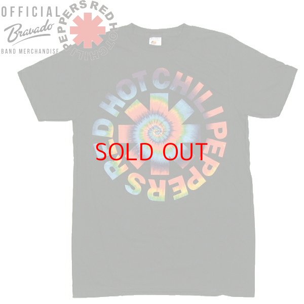 画像2: ★完売 レッド ホット チリ ペッパーズ RED HOT CHILI PEPPERS レッチリ公式  BRAVADOオフィシャル TIE DYE LOGO タイダイロゴ プリントTシャツ 【ブラック】  フェス イベント ファッションコーデに欠かせないバンドTシャツ