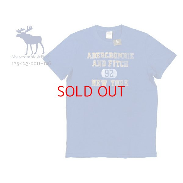 画像3: ★完売 アバクロ セール 本物保証 ABERCROMBIE 92 NEWYORKロゴ プリントTシャツ メンズ半袖Tシャツ【ロイヤル】（アバクロカラー番号026） USA直営店買い付け正規品 Abercrombie & Fitch 品番175-123-0011-026