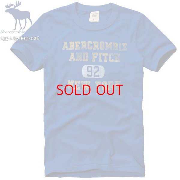 画像2: ★完売 アバクロ セール 本物保証 ABERCROMBIE 92 NEWYORKロゴ プリントTシャツ メンズ半袖Tシャツ【ロイヤル】（アバクロカラー番号026） USA直営店買い付け正規品 Abercrombie & Fitch 品番175-123-0011-026