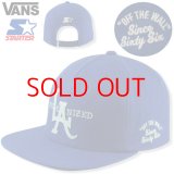 ★完売 セール レア品 VANS×STARTER バンズ×スターター コラボ バンズの代名詞 VALCANIZED 立体ロゴ キャップ【ブルー】老舗ブランド同士のコラボアイテム 入手難 本物正規品 お振込み決済にて8%還元！