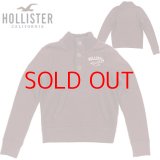 ★完売 ホリスター 本物保証 アメリカ買い付け USED HOLLISTERロゴ カモメ刺繍 立ち襟 ヘンリーネックスエット S表記サイズ 【バーガンディ】レアな廃番モデル HOLLSITER HENRY NECK SWEAT