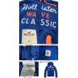 画像3: ★完売 ホリスター 本物保証 アメリカ買い付け USED HOLLISTER WAVE CLASSIC 立体フェルトロゴ フルジップ スエットパーカー S表記サイズ 【ブルー】 ヘッドフォンコードもすっきり使える！ HOLLSITER SWEAT PARKA (3)