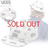 ★完売 セール VANS バンズ ミニバンプリント 5パネル キャンパーハット  キャップ 【アンティーク ホワイト】 DAVIS 5 PANEL CAMPER HAT CAP 推奨頭周囲56-60cm 本物正規品 お振込み決済にて8%還元！