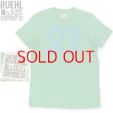 ★完売 アバクロンビー&フィッチ 兄弟ブランド RUEHL NO.925（ルール） 絶版入手難 本物保証 アメリカ買い付け ナンバリング27プリント USEDメンズTシャツ グリーンSサイズ