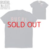 ★完売 アバクロンビー&フィッチ 兄弟ブランド RUEHL NO.925（ルール） 絶版入手難 本物保証 アメリカ買い付け USED WEST 7TH デコレーション メンズTシャツ ネイビー Mサイズ