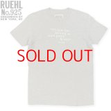 ★完売 アバクロンビー&フィッチ 兄弟ブランド RUEHL NO.925（ルール） 絶版入手難 本物保証 アメリカ買い付け  メッセージプリント USEDメンズTシャツ ヘザーグレー Sサイズ