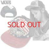 ★完売 VANS 新品正規品 アメリカ企画  バンズ ヴァンズ アメリカ国旗 スター&ストライプ柄 OFF THE WALLパッチ付き スナップバック メッシュキャップ VANS BEACH GIRL PATCH SNAPBACK MSEH TRUCKER CAP 推奨頭周囲56-60cm 本物正規品 お振込み決済にて8%還元！