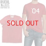 ★完売 アバクロンビー&フィッチ 兄弟ブランド RUEHL NO.925（ルール） 絶版入手難 本物保証 アメリカ買い付け RUEHL NO.925 ルールナンバー925 RUEHLロゴ刺繍 立体04デコ USEDメンズ Tシャツ 杢調赤 Lサイズ