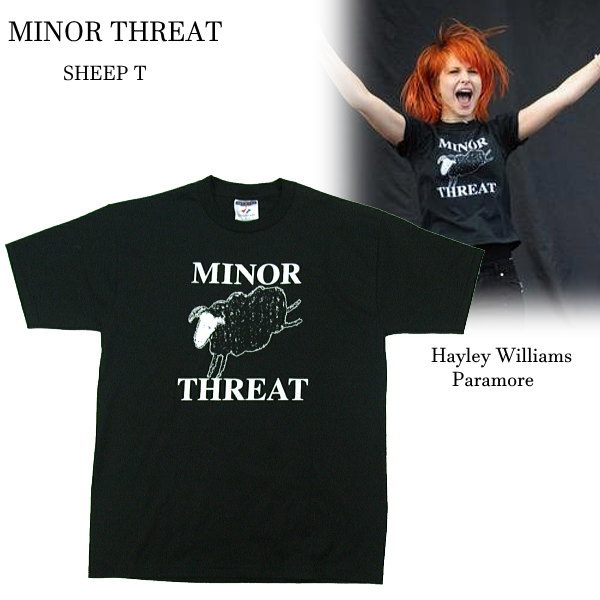 パラモア ヘイリーウィリアムス着 本物正規品 MINORTHREAT マイナースレット シープTシャツ