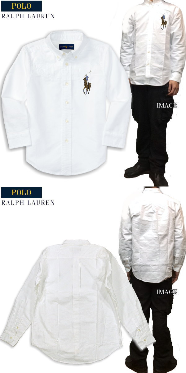 POLO by RALPH LAUREN ラルフローレン アメリカ買い付け本物 マルチ ビッグポニー刺繍 オックスフォード ボタンダウンシャツ