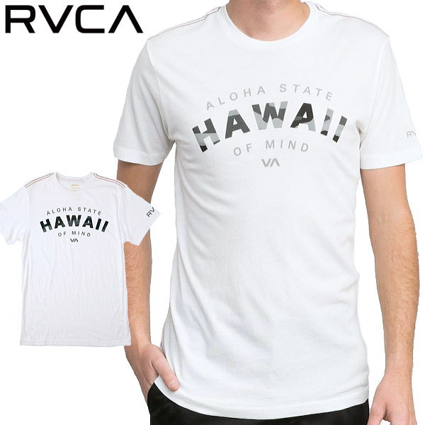 ベッカム セレブ愛用 RVCA ルーカ 迷彩 ハワイロゴ Tシャツ 絶対本物保証 入手難 アメリカ買い付け品