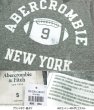 画像4: ★完売 アバクロ セール 100%本物保証 ABERCROMBIE NEWYORK ラグビーボール オールフロッキープリント メンズ半袖Tシャツ 杢調ネップグレー　（アバクロカラー番号 012） USA直営店買い付け正規品　Abercrombie & Fitch　品番123-238-1348-012 (4)