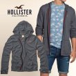 画像1: ★完売 ホリスター セール 100%本物保証 HOLLISTER カモメ刺繍　フルジップパーカー 杢調チャコールヘザーグレー　（カラー番号014）　ジャケットのインナー　Tシャツ、シャツとのレイヤードスタイルにオススメ　オールシーズン使える嬉しい逸品　USA直営店買い付け正規品　品番324-369-0503-014 (1)