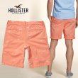 画像2: ★完売 ホリスター セール 100%本物保証 アバクロ兄弟ブランド HOLLISTER モノグラム調 カモメ総柄刺繍 チノハーフパンツ 【サーモンオレンジ】 （カラー番号070）　HOLLISTER USA直営店買い付け正規品 品番 328-281-0377-070 (2)