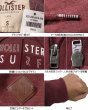 画像5: ★完売 ホリスター セール100%本物保証 正規品 HOLLISTER フェルト&刺繍ロゴ 切り替えボディ フルジップ スエットパーカー 【杢バーガンディ×バーガンディ】 （カラー番号520） USA直営店買い付け正規品 品番322-226-0418-520 (5)