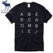 画像2: ★完売 アバクロ セール 100%本物保証 ABERCROMBIE 総刺繍ロゴTシャツ 旧ロゴタグ採用 メンズ半袖Tシャツ 【ネイビー】（アバクロカラー番号023） USA直営店買い付け正規品　Abercrombie & Fitch　品番123-238-1729-023 (2)