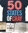 画像4: ★完売 ホリスター 再値下げセール 本物保証 アバクロ兄弟ブランド Hollister 50 STATES OF CRAY グラフィックラバープリント メンズ半袖Tシャツ 杢ネイビー （カラー番号023）　HOLLISTER USA直営店買い付け正規品 品番323-243-1722-023 (4)