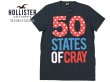 画像3: ★完売 ホリスター 再値下げセール 本物保証 アバクロ兄弟ブランド Hollister 50 STATES OF CRAY グラフィックラバープリント メンズ半袖Tシャツ 杢ネイビー （カラー番号023）　HOLLISTER USA直営店買い付け正規品 品番323-243-1722-023 (3)