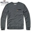 画像2: ★完売 ホリスター セール 本物保証 アバクロ兄弟ブランド Hollister マイクロボーダー ポケット付き カモメ刺繍 クルーネックニット ネイビー×グレー（カラー番号204）HOLLISTER USA直営店買い付け正規品 品番320-201-0348-204 (2)