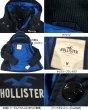 画像3: ★完売 ホリスター 本物保証 アメリカ買い付け USED カモメ刺繍 HOLLISTER刺繍ロゴ メンズ オールウェザー 内フリース ナイロンジャケット M表記サイズ 【ダークネイビー】毎シーズン人気のモデル HOLLSITER ALL WEATHER JACKET (3)