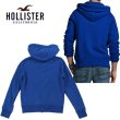 画像2: ★完売 ホリスター 本物保証 アメリカ買い付け USED HOLLISTER WAVE CLASSIC 立体フェルトロゴ フルジップ スエットパーカー S表記サイズ 【ブルー】 ヘッドフォンコードもすっきり使える！ HOLLSITER SWEAT PARKA (2)