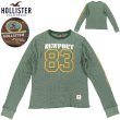 画像1: ★完売 ホリスター 本物保証 アメリカ買い付け USED 初期 HOLLISTER NEWPORT 83プリント HOLLISTER袖プリント サーマルロンT M表記サイズ 【グリーン】 HOLLSITER THERMAL LONG SLEEVE T (1)