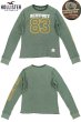 画像2: ★完売 ホリスター 本物保証 アメリカ買い付け USED 初期 HOLLISTER NEWPORT 83プリント HOLLISTER袖プリント サーマルロンT M表記サイズ 【グリーン】 HOLLSITER THERMAL LONG SLEEVE T (2)