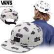 画像1: ★完売 セール VANS バンズ ミニバンプリント 5パネル キャンパーハット  キャップ 【アンティーク ホワイト】 DAVIS 5 PANEL CAMPER HAT CAP 推奨頭周囲56-60cm 本物正規品 お振込み決済にて8%還元！ (1)