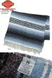 画像2: ★完売 エルパソ サドルブランケット Genuine Faisa Blanket ネイティブ ハンドウーブン ブランケット 【サックス】 お部屋のインテリア ソファーや車のシートカバー ヨガマット アウトドアにもお勧めの温もりある手織りブランケット アメリカ発ブランケットブランド EL PASO SADDLE BLANKET (2)