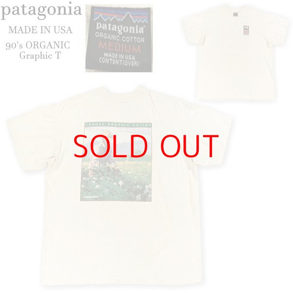 画像1: ★完売 パタゴニア レア品 1990年代 アメリカ製 初期黒タグ オーガニックコットン製 グラフィックプリント USED Tシャツ M表記  patagonia MADE IN USA ORGANIC Graphic Tee (1)