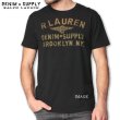 画像2: ★完売 セール デニム&サプライbyラルフローレン 100%本物保証 R LAUREN DENIM SUPPLY BROOKLN NYロゴ グラフィックプリント メンズTシャツ 【スミクロ】 USA直営店買い付け品 DENIM & SUPPLY by Ralph Lauren お振込み決済にて8%還元 (2)