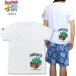 画像2: ★完売 サーフデイズ SURF DAY'S 日本初のサーフコミック コミカルなタッチで活躍中の人気アーティスト ミーイシイ氏デザイン 【サイダープリント】 ポケット付き メンズTシャツ ホワイト お振込み決済にて8%還元！ (2)