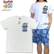 画像1: ★完売 サーフデイズ SURF DAY'S 日本初のサーフコミック コミカルなタッチで活躍中の人気アーティスト ミーイシイ氏デザイン 【かき氷 プリント】 ポケット付き メンズTシャツ ホワイト お振込み決済にて8%還元！ (1)