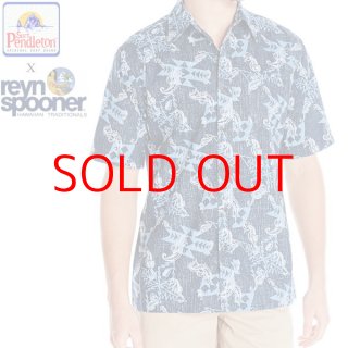 Pendleton × Reyn Spooner コラボ アロハ シャツ M 紺 M642812524_CROWN_BLUE_1.jpg?v=