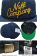 画像4: ★完売 セール NEFF HEADWEAR ネフヘッドウェア 本物正規品 NEFF COMPANY チェーンステッチ刺繍ロゴ インディゴデニム キャップ 推奨頭周囲56-60cm お振込み決済にて8%還元！ (4)