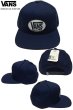 画像2: ★完売 セール VANS バンズ SINCE 66ロゴパッチ付き付き スナップバック ベースボールキャップ 【ネイビー】 SINCE 66 PATCH SNAPBACK CAP 推奨頭周囲56-60cm 本物正規品 お振込み決済にて8%還元！ (2)