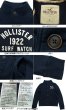 画像3: ★完売 ホリスター 本物保証 アメリカ買い付け USED HOLLISTER 立体刺繍ロゴ フルボタン スエット トラックジャケット L表記サイズ 【ネイビー】 軽いアウターとしてもお勧めの１着 HOLLSITER SWEAT PARKA (3)