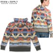 画像2: ★完売 セール デニム&サプライbyラルフローレン 100%本物保証 正規品 DENIM & SUPPLY リメイク加工アメリカ国旗柄パッチ付き 人気のネイティブ柄スエットパーカー USA直営店買い付け品 DENIM & SUPPLY by Ralph Lauren  お振込み決済にてさらに8%還元！  (2)