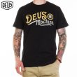 画像1: ★完売 セール 本物正規品 DEUS EX MACHINA デウス エクス マキナ DEUSロゴアートプリント ENGINE T エンジンTシャツ 黒 M表記 (1)