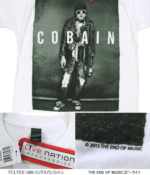 完売 Nirvana ニルバーナ ニルヴァーナ公式 Live Nationライセンス 1993年11月15日 ジェシー フローマン撮影 カートコバーン レオパードジャケット プリントtシャツ Grunge Is Not Dead な１着 フェス イベント ファッションコーデに欠かせないバンドtシャツ Import
