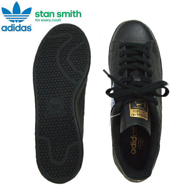 スタンスミス　STAN SMITH  ブラック　ゴールド　26cm